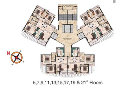 Image of 1435 Sq.ft 2 BHK Apartment / Flat for sale in C Teja Signature, Nerul, Navi Mumbai for Rs. 27500000
