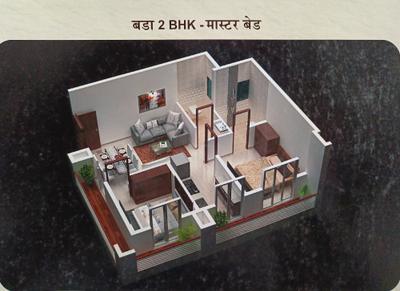 Image of 555 Sq.ft 1 BHK Apartment / Flat for sale in Vidisha Shiv Sai Awas, Bhiwandi, Thane for Rs. 2500000