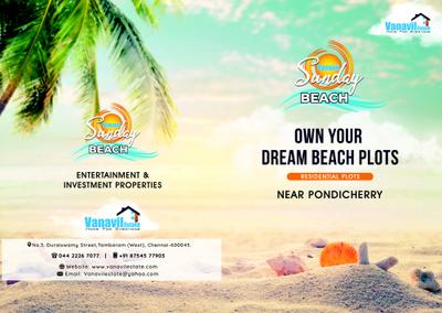 Image of 1000 Sq.ft Residential Plot / Land for sale in Vanavil Sunday Beach, Muttukadu-Villupuram, Chennai for Rs. 1695000