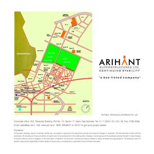 Image of 970 Sq.ft 2 BHK Apartment / Flat for sale in Arihant Abhilasha, Kharghar, Navi Mumbai for Rs. 11000000