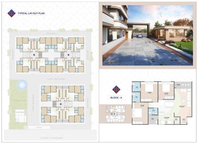 Image of 1845 Sq.ft 2 BHK Apartment / Flat for sale in Uma Saral Heights, Kudasan, Gandhinagar for Rs. 6950000
