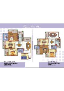 Image of 1750 Sq.ft 3.5 BHK Apartment / Flat for sale in Skytech Merion Residency I, Crossings Republik, Ghaziabad for Rs. 11000000
