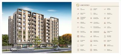 Image of 1000 Sq.ft 3 BHK Apartment / Flat for sale in Maruti Shivalay Luxuria, Waghodia Road, Vadodara for Rs. 6800000