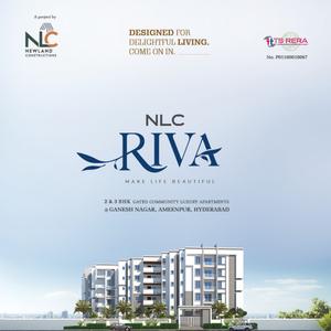 Image of 1200 Sq.ft 2 BHK Apartment / Flat for sale in NLC Riva, Ameenpur, Sangareddy for Rs. 6120000