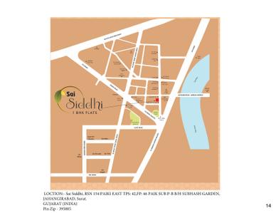 Image of 791 Sq.ft 1 BHK Apartment / Flat for sale in Shiv Sai Siddhi, Sima Nagar, Surat for Rs. 2800000