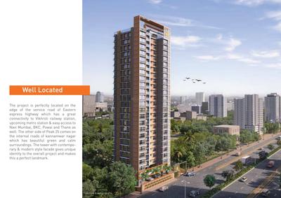 Image of 390 Sq.ft 1 BHK Apartment / Flat for sale in Peak 25, Vikhroli East, Mumbai for Rs. 9000000
