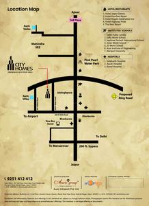 Image of 855 Sq.ft 2 BHK Apartment / Flat for sale in Auric City Homes, Jaisinghpura, Jaipur for Rs. 1130000