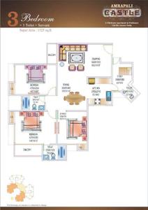 Image of 925 Sq.ft 2 BHK Apartment / Flat for sale in Amrapali Castle, Chi V, Greater Noida for Rs. 6700000
