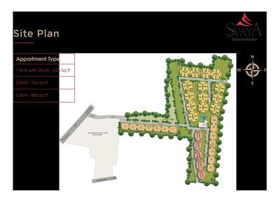 Image of 1082 Sq.ft 3 BHK Apartment / Flat for sale in TVH Svaya, Pennalur, Sriperumbudur, Chennai for Rs. 2990000
