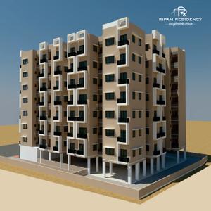 Image of 730 Sq.ft 2 BHK Apartment / Flat for sale in Ripam Residency, New Ranip, Ahmedabad for Rs. 3500000