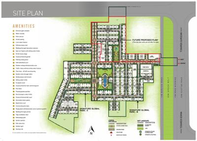 Image of 1120 Sq.ft 3 BHK Apartment / Flat for sale in Signature Global Park III, Sector 36, Sohna for Rs. 11250000