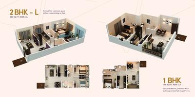 Image of 500 Sq.ft 1 BHK Apartment / Flat for sale in Ampple One, Chembur, Mumbai for Rs. 11700000