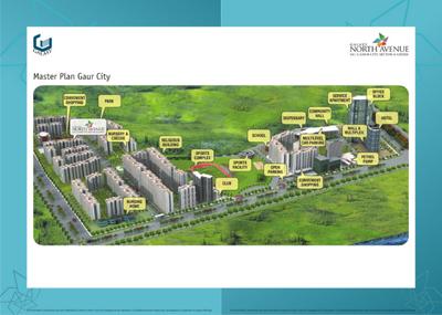 Image of 1433 Sq.ft 3 BHK Apartment / Flat for sale in Galaxy North Avenue, Noida Extension, Greater Noida for Rs. 12800000
