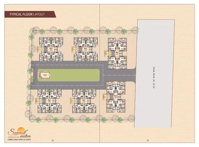 Image of 1413 Sq.ft 2 BHK Apartment / Flat for sale in Sunrise Exotica, Hanspura, Ahmedabad for Rs. 4951000