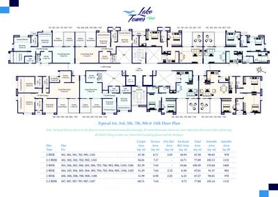 Image of 950 Sq.ft 2 BHK Apartment / Flat for sale in Samruddhi Lake Tower, Wagholi, Pune for Rs. 8000000