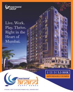 Image of 546 Sq.ft 2 BHK Apartment / Flat for sale in Chaitanya Anand CHSL, Andheri West, Mumbai for Rs. 20700000