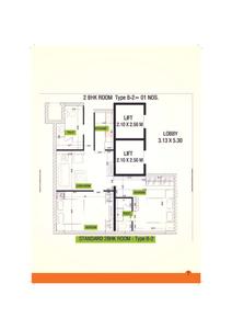 Image of 785 Sq.ft 2 BHK Apartment / Flat for sale in Royal Palms Palms Residences, Goregaon East, Mumbai for Rs. 8500000