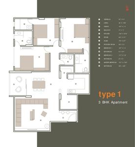 Image of 2700 Sq.ft 3 BHK Apartment / Flat for sale in Olive Brick Home, Gulbai Tekra, Ahmedabad for Rs. 22000000