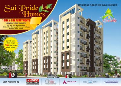 Image of 1022 Sq.ft 2 BHK Apartment / Flat for sale in Sai Pride Homes, Nipania, Indore for Rs. 7000000