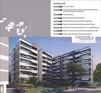 Image of 1200 Sq.ft 2 BHK Apartment / Flat for sale in Tejendra Crystal, Vastral, Ahmedabad for Rs. 4300000