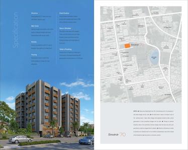 Image of 1494 Sq.ft 3 BHK Apartment / Flat for sale in Swara 70, New Ranip, Ahmedabad for Rs. 10000000