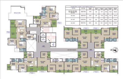 Image of 950 Sq.ft 2 BHK Apartment / Flat for sale in Lifestyle Royal Oak B1B2 A1 A2A3, Wakad, Pune for Rs. 7200000