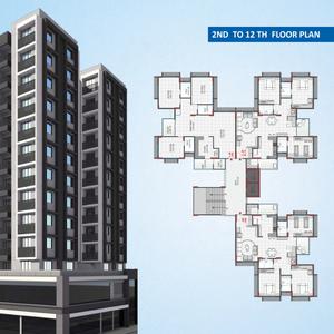Image of 2970 Sq.ft 3 BHK Apartment / Flat for sale in Shree Ratnam Sampada, Chandkheda, Ahmedabad for Rs. 15180000