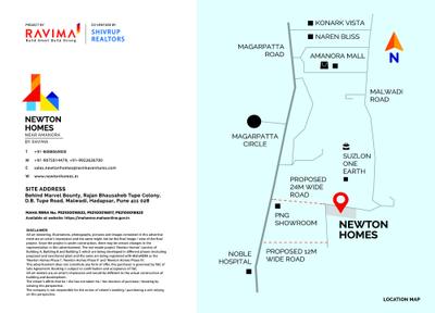 Image of 1460 Sq.ft 3 BHK Apartment / Flat for sale in Ravima Newton Homes Hadapsar Phase II, Hadapsar, Pune for Rs. 12000000