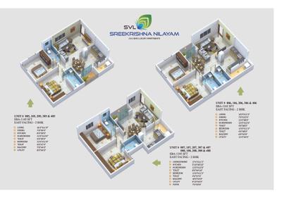 Image of 1109 Sq.ft 2 BHK Apartment / Flat for sale in SVL Sreekrishna Nilayam, Medahalli, Bengaluru for Rs. 5710950