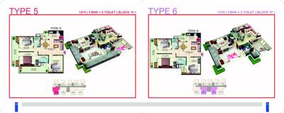 Image of 1370 Sq.ft 3 BHK Apartment / Flat for sale in Windsor Premium Tower, Raj Nagar Extension, Ghaziabad for Rs. 9000000