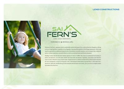 Image of 1302 Sq.ft 3 BHK Apartment / Flat for sale in Sai Ferns, Horamavu, Bengaluru for Rs. 6800000