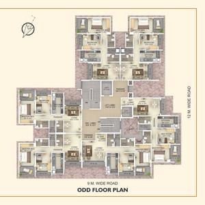 Image of 650 Sq.ft 1 BHK Apartment / Flat for sale in Anora Residency, Virar West, Virar for Rs. 4800000