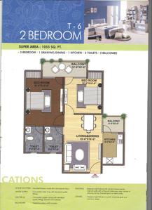 Image of 500 Sq.ft 1 RK Apartment / Flat for sale in Mittal Rajnagar Residency, Raj Nagar Extension, Ghaziabad for Rs. 3800000