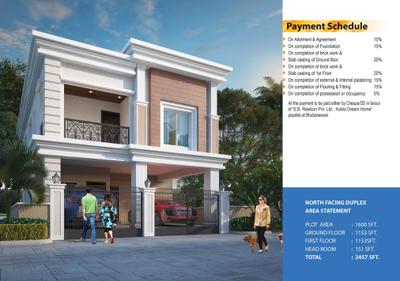 Image of 2457 Sq.ft 3.5 BHK Villa for sale in Kokila Dream Home, Padhansahi, Bhubaneswar for Rs. 12500000