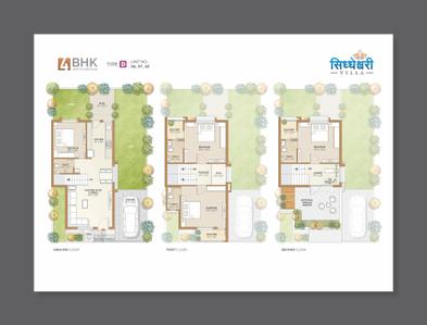 Image of 1755 Sq.ft 4 BHK Duplex for sale in Shreeji Siddheshwari Villa, Pethapur, Gandhinagar for Rs. 17000000