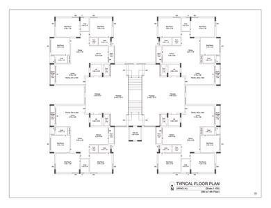 Image of 1800 Sq.ft 3.5 BHK Apartment / Flat for sale in Shubh Hilton Aristo, Mavdi, Rajkot for Rs. 17300000