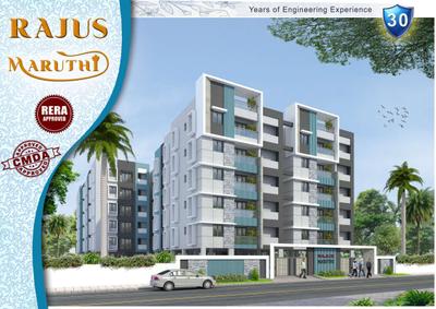 Image of 1225 Sq.ft 2.5 BHK Apartment / Flat for sale in Rajus Maruthi, Korattur, Chennai for Rs. 14553500
