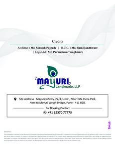 Image of 1000 Sq.ft 2 BHK Apartment / Flat for sale in Mayuri Infinity, Handewadi, Pune for Rs. 5500000