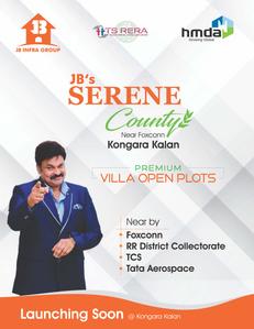 Image of 167 Sq.ft Residential Plot / Land for sale in JB Serene County, Kongara Kalan, Hyderabad for Rs. 5344000