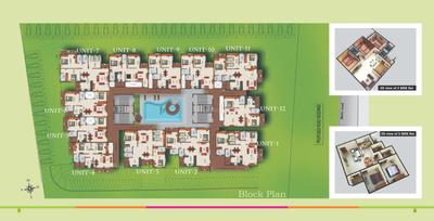 Image of 1292 Sq.ft 2 BHK Apartment / Flat for sale in Saravana Tranquil Heights, Vidyaranyapura, Bengaluru for Rs. 7200000