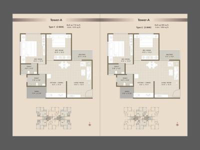 Image of 775 Sq.ft 3 BHK Apartment / Flat for sale in Aditya Devesh Icon, Atladara, Vadodara for Rs. 4700000