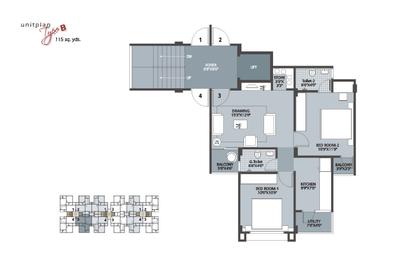 Image of 648 Sq.ft 1 BHK Apartment / Flat for sale in Dharmadev Swaminarayan Park 3, Vishala, Ahmedabad for Rs. 3300000
