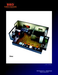 Image of 645 Sq.ft 1 BHK Studio for sale in Viraj BBD Times Square, Gomti Nagar, Lucknow for Rs. 6500000