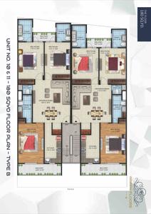Image of 1850 Sq.ft 3 BHK Builder Floor for sale in AKJ Green Floors, Crossings Republik, Ghaziabad for Rs. 11000000