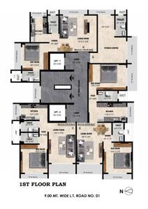 Image of 950 Sq.ft 2 BHK Apartment / Flat for sale in Meghna Riviera, Goregaon West, Mumbai for Rs. 21000000