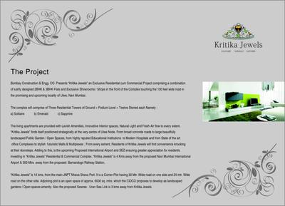 Image of 1175 Sq.ft 2 BHK Apartment / Flat for sale in Bombay Kritika Jewels, Ulwe, Navi Mumbai for Rs. 9800000