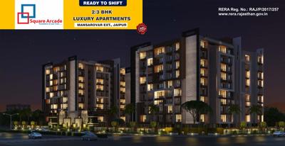 Image of 1839 Sq.ft 3.5 BHK Apartment / Flat for sale in Shri Gargi Square Arcade, Jaisinghpura, Jaipur for Rs. 10000000