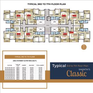 Image of 970 Sq.ft 2 BHK Apartment / Flat for sale in Shantai Classic, Ravet, Pune for Rs. 7500000