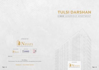 Image of 1751 Sq.ft 3 BHK Apartment / Flat for sale in Niyati Tulsi Darshan, Dahin Nagar, Surat for Rs. 6650000