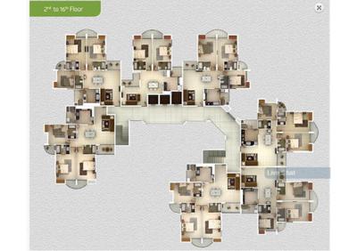 Image of 1340 Sq.ft 2 BHK Apartment / Flat for sale in Livit Harmony, Aluva, Kochi for Rs. 8000000